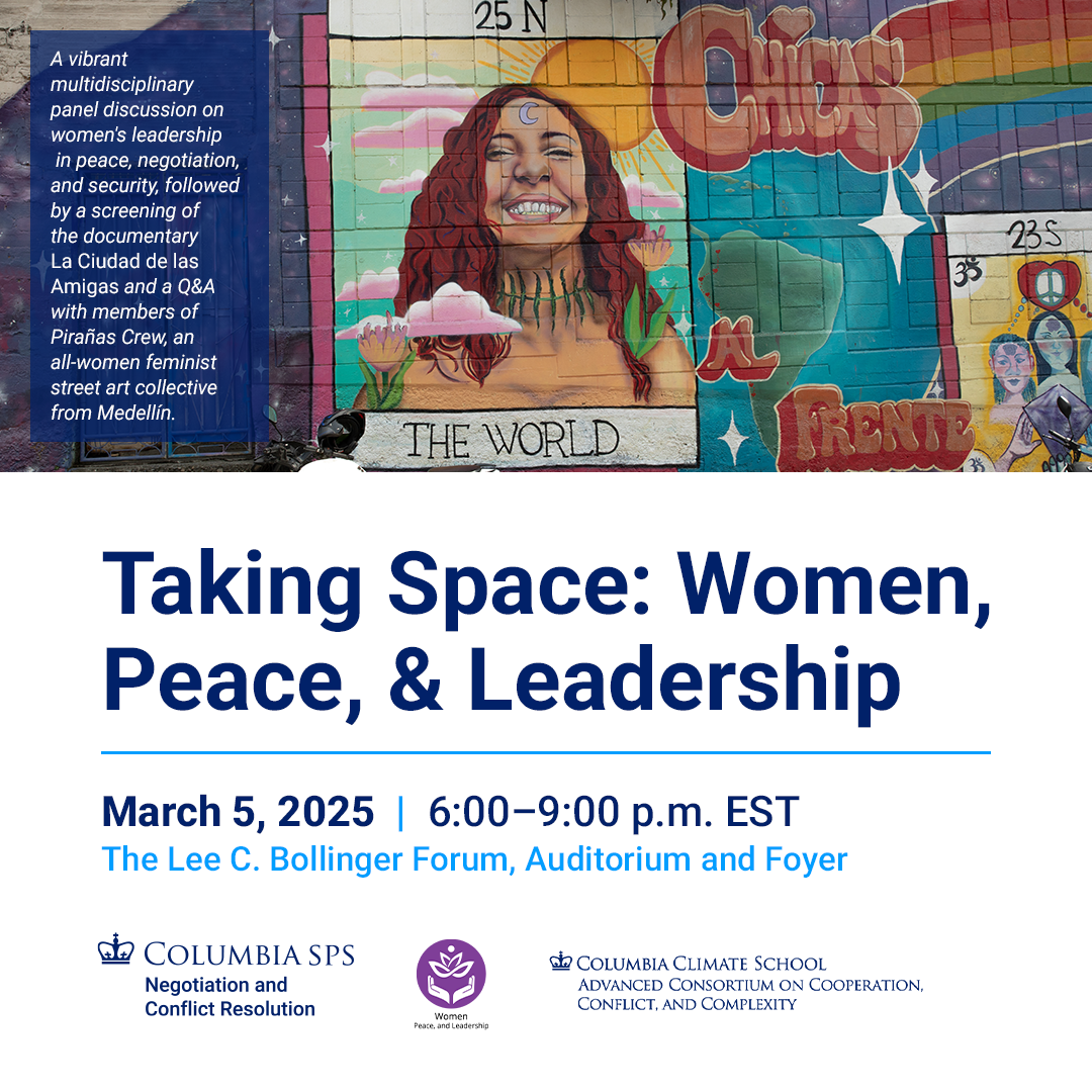 Taking Space: Women, Peace, & Leadership