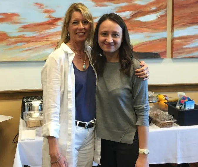 Two attendees at the CMM learning exchange