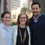 Group photo of Jennifer C. Hull, Kaleigh Schwalbe, and Saad A. Saad