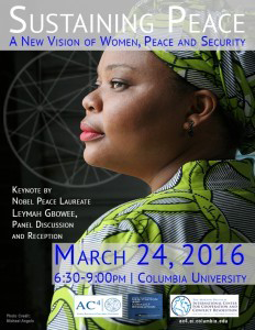 Flyer from the 2016 Sustaining Peace Program