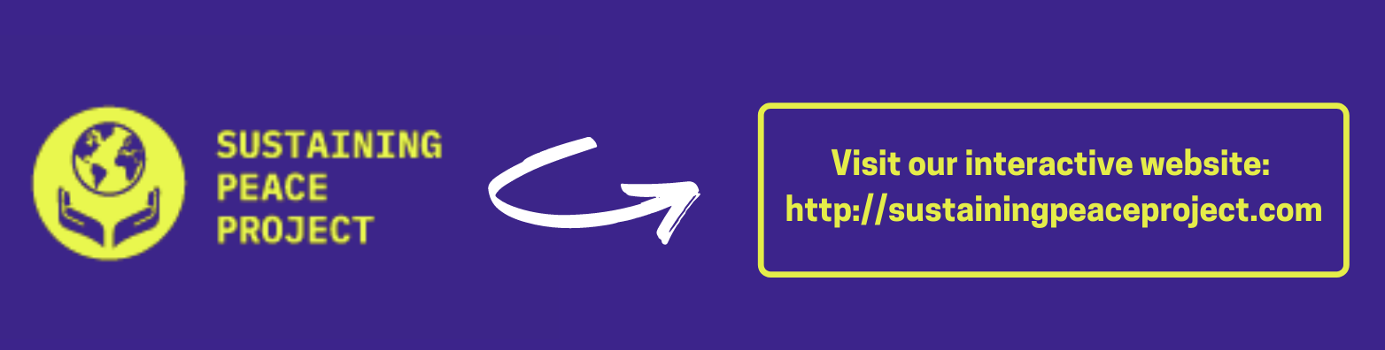 Visit our interactive website at: http://sustainingpeaceproject.com/