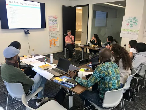 Youth Leadership Program Participants in a leadership development workshop