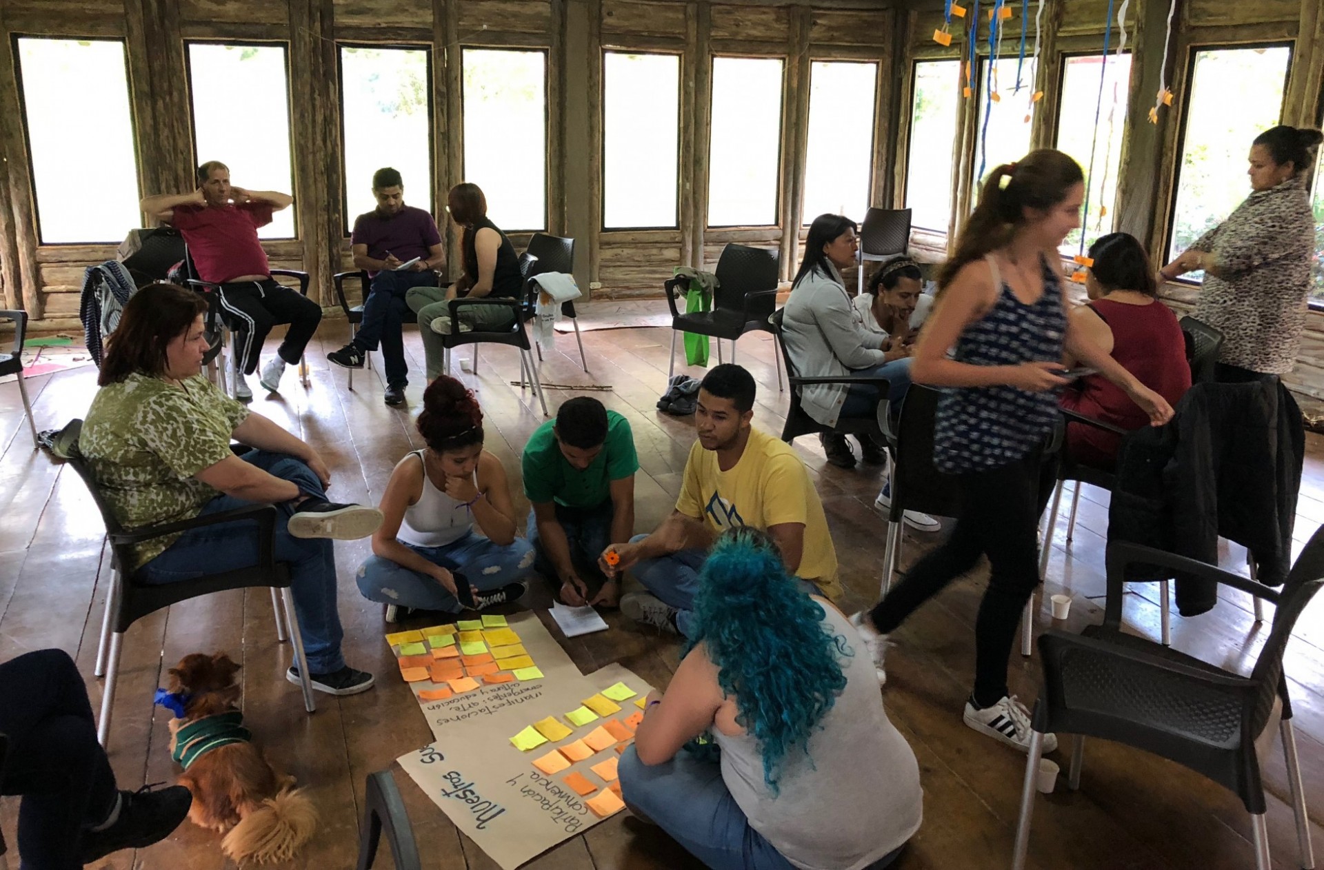 Photo of a workshop with youth leaders in Medellin, Colombia