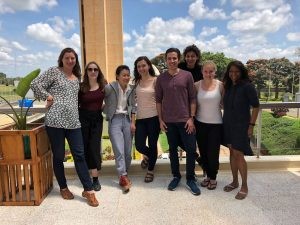 Group photo of Margaret Sagan, Stephanie Regalia, Chisato Sakamoto, Sabrina Kuri, Daniel Ramirez, Bianca Flamengo, Katharina Beck and Anita Dorett