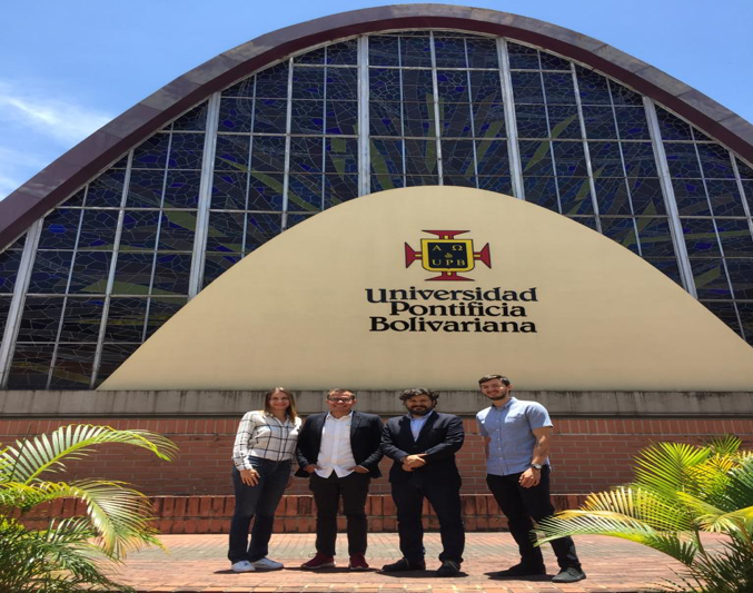 Joan Lopez and partners at the Universidad Pontificia Bolivariana