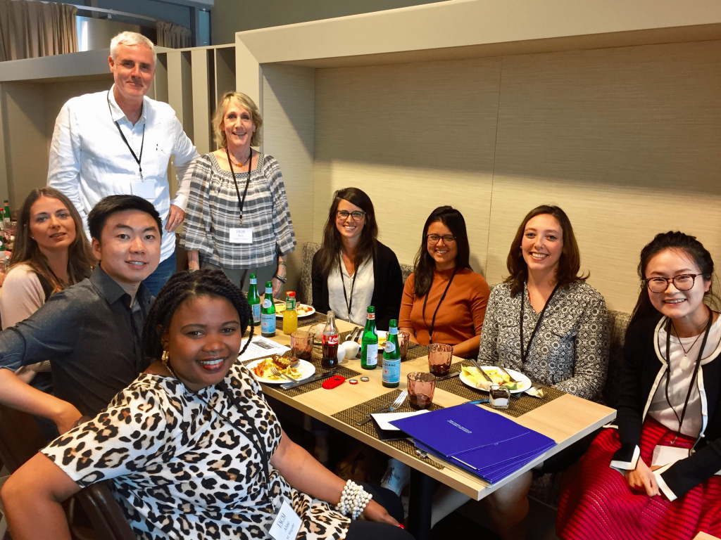 Photo of AC4 Fellows at the 2017 IACM in Berlin, Germany, with AC4 Co-Executive Directors.